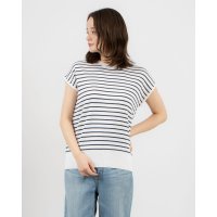 Anna Nicola/アンナニコラ Anna Nicola バックパールボーダーニット/507944729