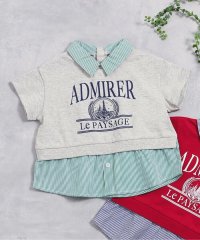 apres les cours/【リンク】シャツレイヤードロゴTシャツ/507534562