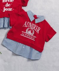 apres les cours/【リンク】シャツレイヤードロゴTシャツ/507534562