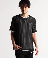 NICOLE CLUB FOR MEN/ラッセルレースアンサンブルTシャツ/507777926