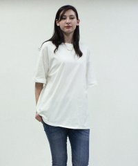 JUNGLE JALOPY/ジャングルジャロピー JUNGLE JALOPY ロールアップハーフスリーブカットソー　ゆったりとしたシルエットがかわいい レディースファッション通販 M－L /507871451
