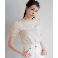 Noela/ノエラ Noela レタリング刺繍ニット/507934590