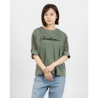 Anna Nicola/アンナニコラ Anna Nicola コード刺繍ロゴ袖シアープルオーバー/507944721