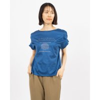 Anna Nicola/アンナニコラ Anna Nicola 袖タックロゴプリントカットソー/507944728