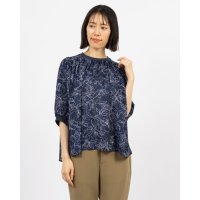 Anna Nicola/アンナニコラ Anna Nicola リブ切替フラワープリントブラウス/507944730