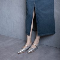 FABBY FABBY./ファビーファビー FABBY FABBY. ポインテッドスリットデザインフラットパンプス/507945406