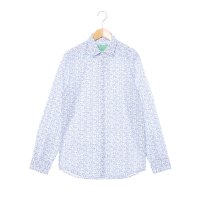 UNITED COLORS OF BENETTON/ユナイテッド カラーズ オブ ベネトン UNITED COLORS OF BENETTON. 総柄スリムコットン長袖シャツ/507945551