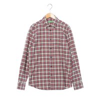 UNITED COLORS OF BENETTON/ユナイテッド カラーズ オブ ベネトン UNITED COLORS OF BENETTON. 胸ポケット付き長袖コットンチェックシャツ/507945568