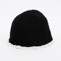 HOMEGAME/ホームゲーム HOMEGAME HOMEGAME － BOUCLE KNIT HAT BLACK【HG241406】/507946038