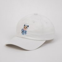 HOMEGAME/ホームゲーム HOMEGAME HOMEGAME － BABY DAD CAP BEAR WHITE/BLUE【HG241419】/507946041