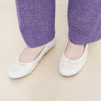 Launa lea/ラウナレア Launa lea 【25SS】【数量限定】フラワーシフォンラウンドトゥバレエシューズ(B1605A)/507946857