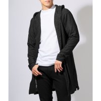 LUXSTYLE/ラグスタイル LUXSTYLE ジャガードロングフーディガン/ロング丈 フード付き 春 夏 秋 無地 ジャガード ボタンレス ガウン コーディガン 羽織り/507948584