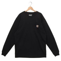 Carhartt/カーハート Carhartt Tシャツ カットソー ヘビーウエイトロングスリーブポケットTシャツ ワンポイント ブラック メンズ レディース Carhartt /507948659