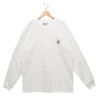 Carhartt/カーハート Carhartt Tシャツ カットソー ヘビーウエイトロングスリーブポケットTシャツ ワンポイント ホワイト メンズ レディース Carhartt /507948661