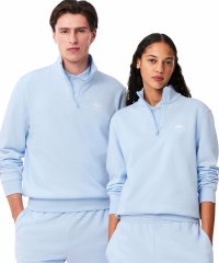 LACOSTESPORTS MENS/ラコステ LACOSTE 裏パイル地 ワンポイントプリントハーフジップスウェット トレーナー/507948663