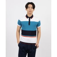 UNITED COLORS OF BENETTON/ユナイテッド カラーズ オブ ベネトン UNITED COLORS OF BENETTON. コットンニットビッグボーダーポロシャツ/507951886