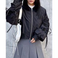 INGNI/イング INGNI 袖ドロストリボン付MA－1/507951968