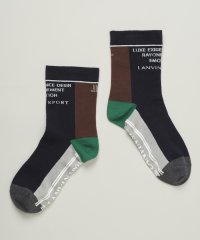 LANVIN SPORT/カラーブロックレギュラー丈ソックス【抗菌防臭】【返品不可商品】/507952018