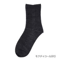 Universal/フクスケ fukuske 福助 【FUKURASHI(ふくらし)】 靴下 チェック柄 クルー丈 足底滑り止め付き(37789W)紳士 男性 メンズ フクスケ f/507952062