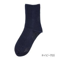 Universal/フクスケ fukuske 福助 【FUKURASHI(ふくらし)】 靴下 チェック柄 クルー丈 足底滑り止め付き(37789W)紳士 男性 メンズ フクスケ f/507952062