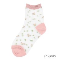 HANAE MORI/ハナエモリ HANAE MORI 福助 【ハナエモリ】 靴下 シアー 小花柄 クルー丈 (3103－235)婦人 女性 レディース フクスケ fukuske ふ/507952072