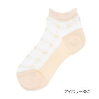 HANAE MORI/ハナエモリ HANAE MORI 福助 【ハナエモリ】 靴下 シアー 花柄 スニーカー丈 (3103－240)婦人 女性 レディース フクスケ fukuske /507952074