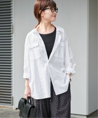 Spick & Span/手洗い可 / コットンリネンユーティリティーシャツ/507952201