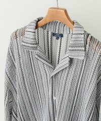 ITEMS URBAN RESEARCH/マルチストライプレースオープンカラーシャツ/507952403