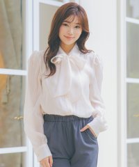 Retica/レティカ Retica 2wayリボンシアー長袖シフォンブラウス/507953110