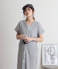 JUNGLE JALOPY/ジャングルジャロピー JUNGLE JALOPY ワッフルバックボタンワンピース 3WAYのワッフル生地ロングカーディガン バック釦 ボタン レディースファッシ/507953616
