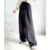 Classical Elf/クラシカルエルフ Classical Elf 大人エレガントなルックス。TRPUツイル サイドレース タックワイドスラックス/507954057