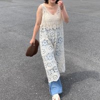 CRB/シーアールビー CRB クロシェキャミワンピース/506921294
