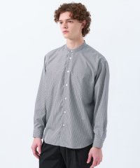 MACKINTOSH PHILOSOPHY/トロッター オーバーサイズバンドカラーシャツ  チェック/無地/507583927