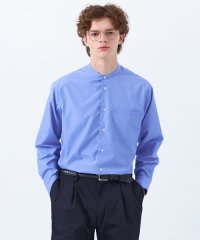 MACKINTOSH PHILOSOPHY/トロッター オーバーサイズバンドカラーシャツ  チェック/無地/507583927