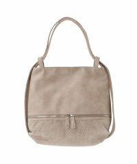 MK MICHEL KLEIN BAG/[2WAY/A4サイズ対応]パンチングデザイン変形トートバッグ/507784214