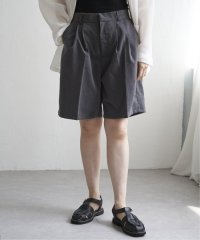 VENCE　EXCHANGE/TRツイルタックハーフパンツ/507784528
