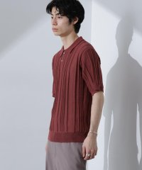 NANO universe/ストライプニットポロ 半袖/507838798