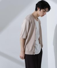 NANO universe/コットンライクニットカーディガン 半袖/507838800