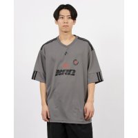 NERDY/ノルディ NERDY SPORTY JERSEY S/S T－SHIRT 　スポーティ ジャージ 半袖 Tシャツ（グレー）/507881501