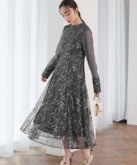 RUIRUE BOUTIQUE/ルイルエブティック RUIRUE BOUTIQUE 配色刺繍フレアワンピースドレス/507895120
