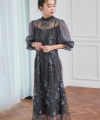 RUIRUE BOUTIQUE/ルイルエブティック RUIRUE BOUTIQUE チュール刺繍切り替えタックワンピースドレス/507895122