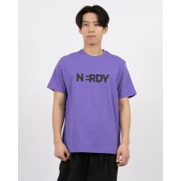 NERDY/ノルディ NERDY BLENK BIG LOGO S/S T－SHIRT 　ブレンクビッグロゴ Tシャツ（パープル）/507897880