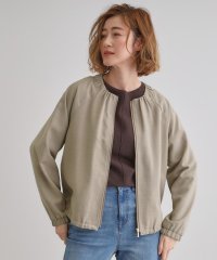 grove/軽やかに羽織る　リネンライクノーカラーブルゾン/507951032