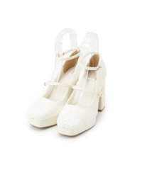 ESPERANZA/スクエアトゥダブルストラップ厚底パンプス 結婚式二次会 パーティー 25SS/507952244