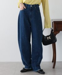 BLUEEAST/ブルーイースト BLUEEAST ラインストーンカーブデニムパンツ/507953825