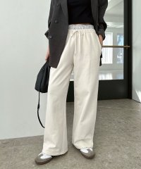 and　Me.../アンドミー andme ダブルウエスト 裏毛 スウェット ワイドパンツ/507954005