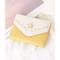Lace Ladies/レースレディース Lace Ladies フラワー モチーフ付き レザー調 三つ折り 財布/507954027