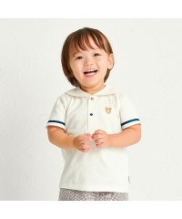 MIKI HOUSE HOT BISCUITS/くま耳 セーラーカラー半袖Tシャツ/507954902