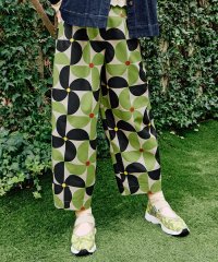 Jocomomola/Verde manzana プリントカーブシルエットパンツ/507954932