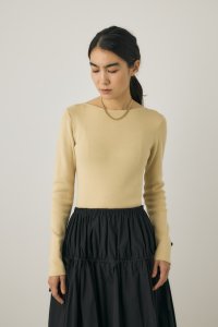 moussy/バックオープンニットボディスーツ　オーガニックコットン×再生繊維混/507954969